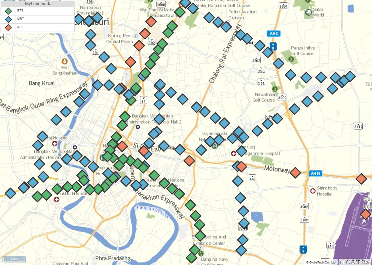 目的に合わせて分析した地図